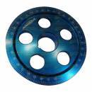 POLIA VIRABREQUIM VW AR TAMANHO 6" 0,20MM GRADUADA AZUL Cd:.02724