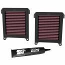 FILTRO AR ESPORTIVO K&N #HA-1120 HONDA CRF1100L AFRICA TWIN 2020 AT 2025 (PAR) Cd.:04235