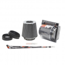 FILTRO ESPORTIVO CONICO DUPLO FLUXO K&N UNIVERSAL RG-1001WT PRATA COM 3 MEDIDAS DE FLANGE 76/89/103 ( mm )  ou 3 / 3,5 / 4,06 ( Polegadas ) Cd.:03552.