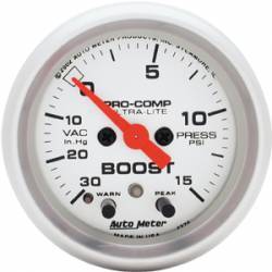 4376 MANOMETRO BOOST/VAC. PRATA Cd.:02506